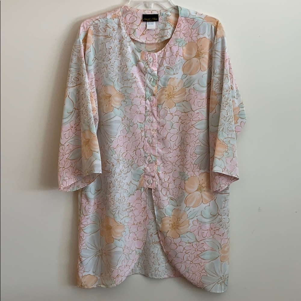 Stuart‎ Alan - vintage, long kimono/tunic, 12